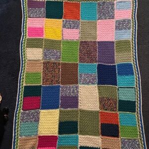 Handmade Crochet Blanket 40”x54”